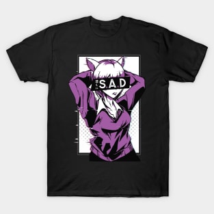 Sad Anime Girl T-Shirt